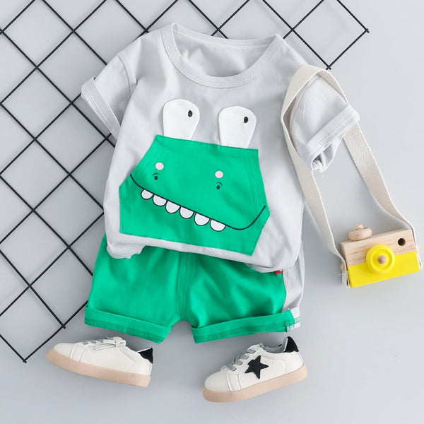 HYLKIDHUOSE 2019 Summer Baby Girls Boys Clothes Suits Toddler Infant ...