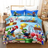 Hot Super Mario Bros Bedclothes Duvet Covers Bedding Set 3d