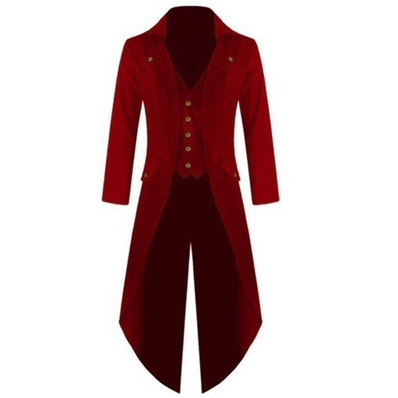 Men Coat Men 's Coats Solid Colorful Steam Punk Retro Tuxedo Men Men ...