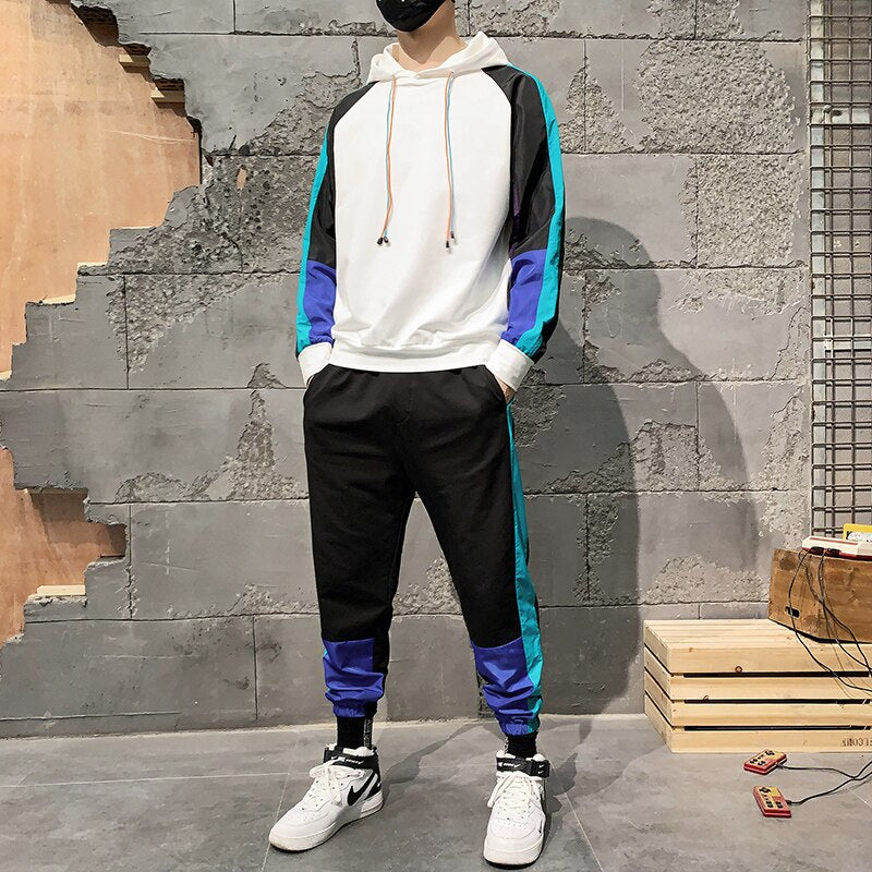 mens two piece sweatsuit