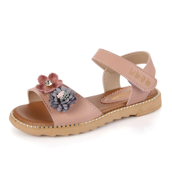 New 2019 Children Kids Girls Summer Flowers Summer Sandals For Teens ...