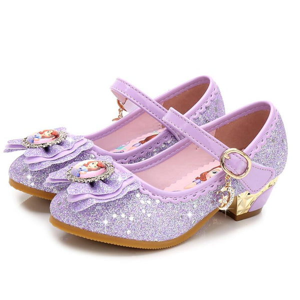 New Girls high heels Sandals Summer Spring children princess Sofia ...