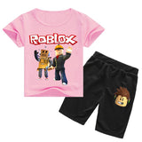 New Spring Autumn Children Pajamas For Girls Teen Clothing Set Nightgown Roblox Game Pyjamas Kids Tshirt Pants Clothes 2 12y Thefashionique - roblox pink pajamas