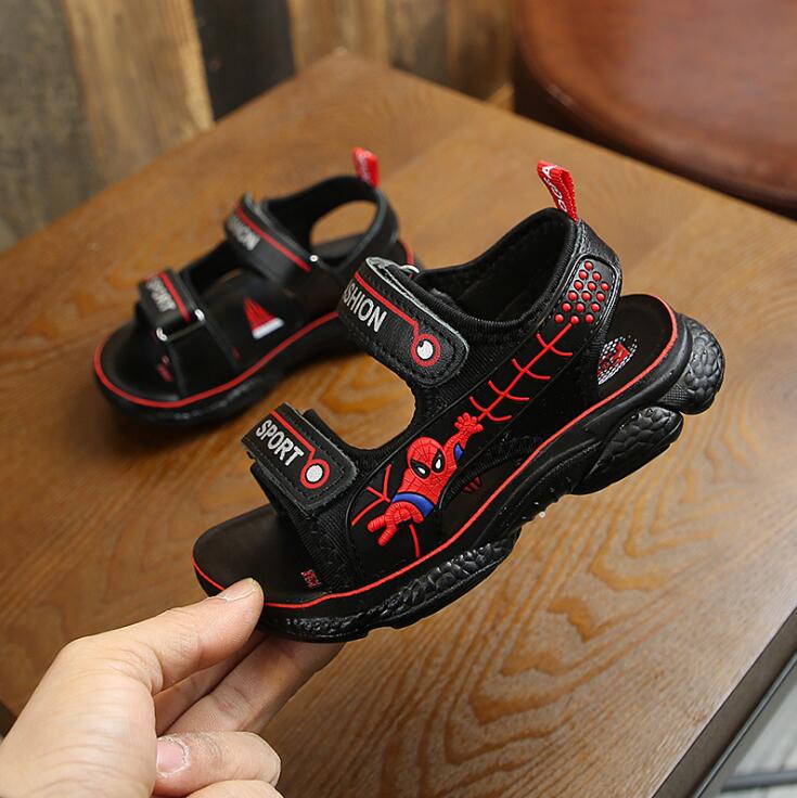 Spider Man Boys Casual Beach Shoes Soft Girls Children Sandals