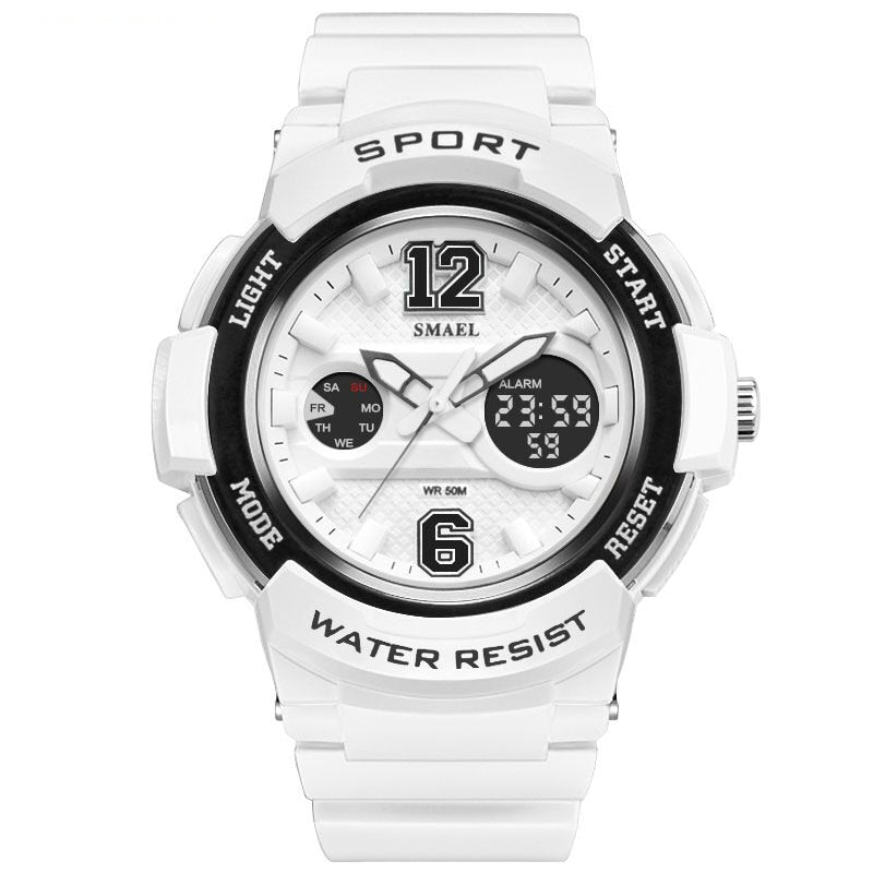 white sports watch ladies