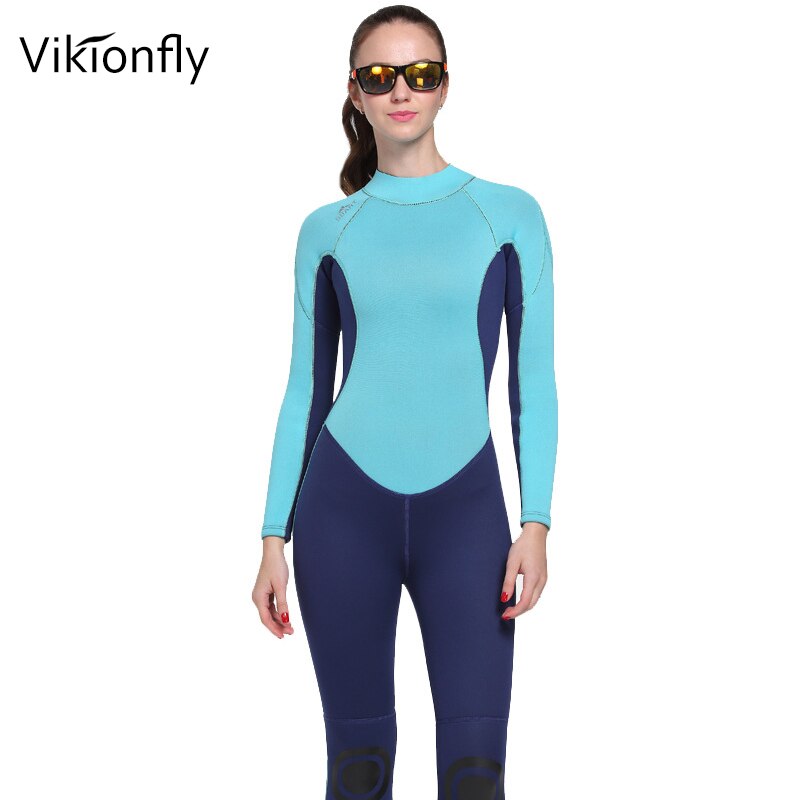 Vikionfly 3MM Neoprene Wetsuits Women Warm Scuba Snorkeling Swimming ...