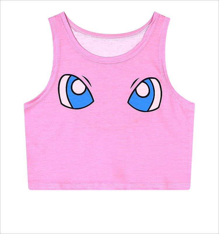 Women's Squirtle Jigglypuff Pikachu AA style Bustier Crop Top Sexy ...