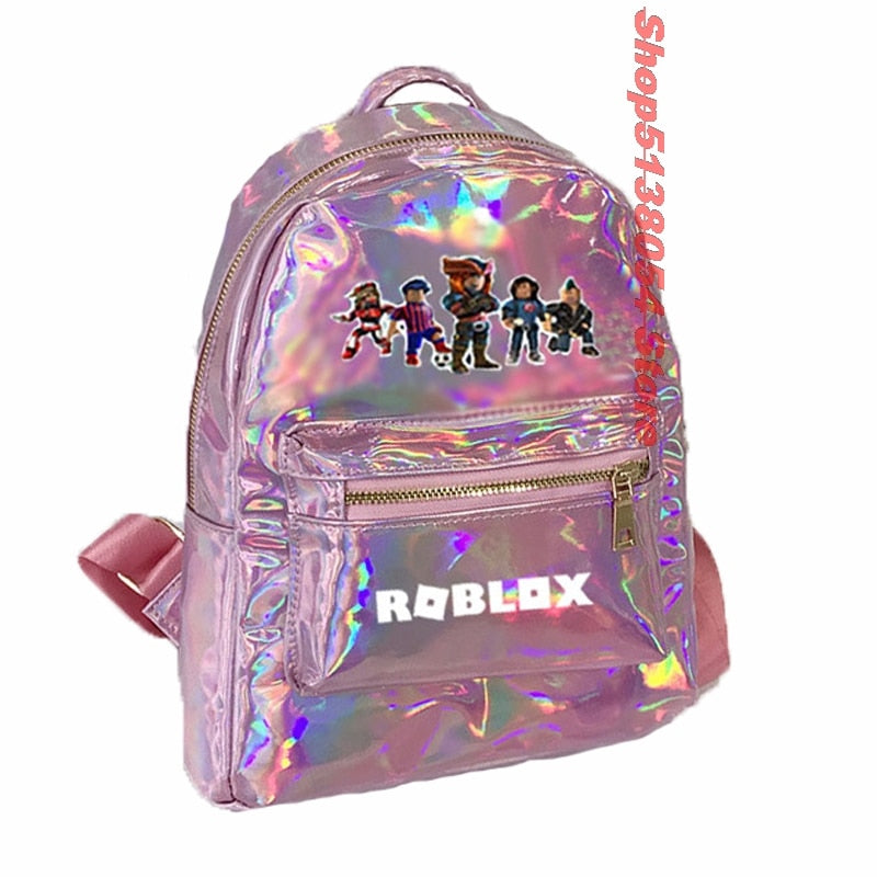 Game School Bags High Quality Girls Female Women S Glitter Pu Leather Thefashionique - roblox leather backpack roblox leather backpack cool backpacks