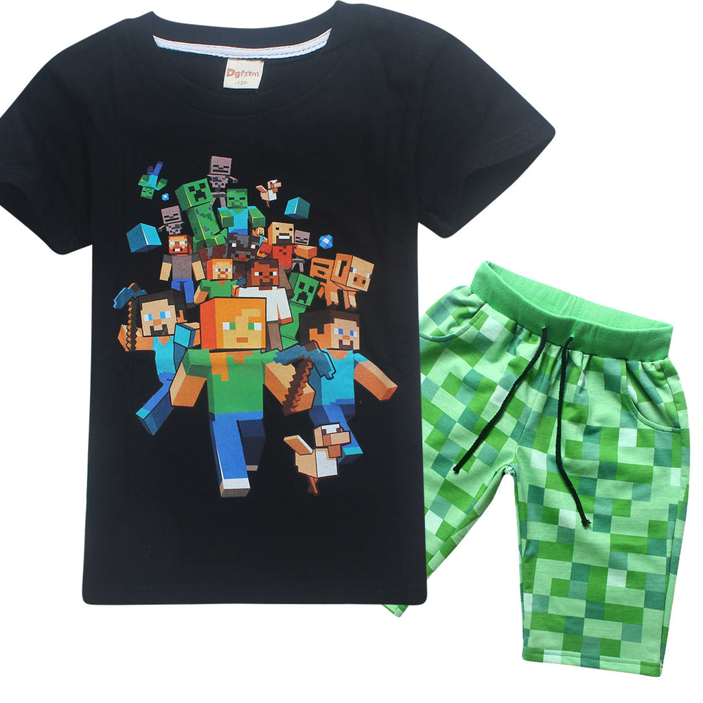 Roblox Kids Clothes T Shirt Shorts Children S Sets Minecraft Kids Cl Thefashionique - roblox minecraft shirts