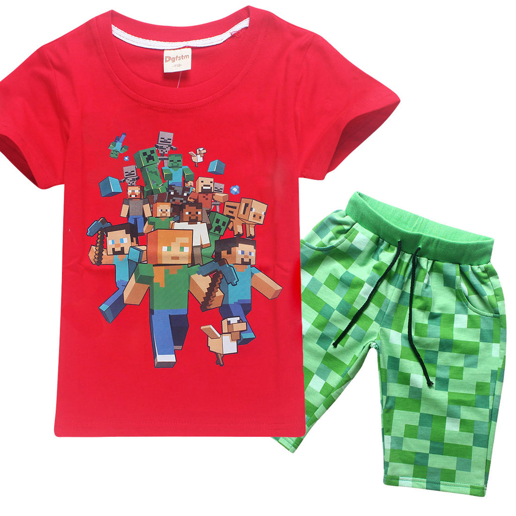 Roblox Kids Clothes T Shirt Shorts Children S Sets Minecraft Kids Cl Thefashionique - pajama t shirt roblox