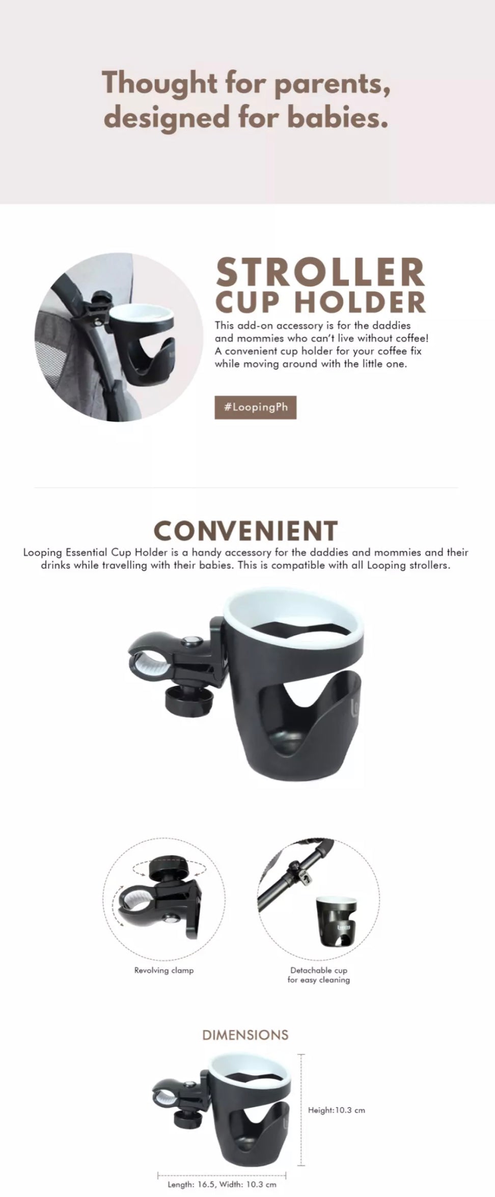 Looping Cup Holder | The Nest Attachment Parenting Hub