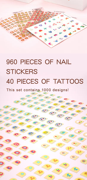 Mideer - Nail Stickers Wonderful Princess 1000pcs | The Nest Attachment Parenting Hub