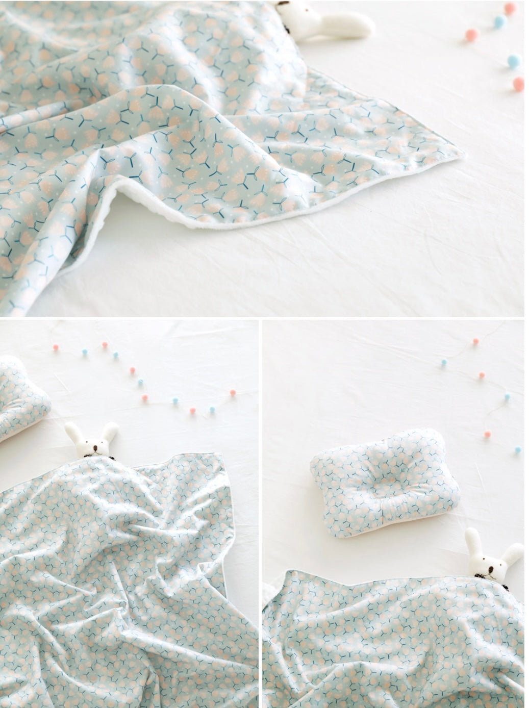 Borny Large Blanket Baby Blue | The Nest Attachment Parenting Hub