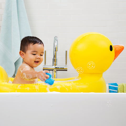 Munchkin Inflatable White Hot® Duck Tub | The Nest Attachment Parenting Hub