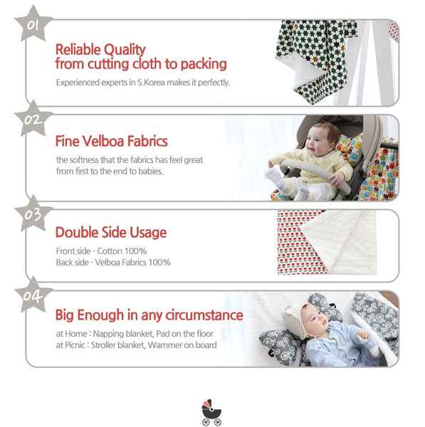 Borny Large Blanket Je t'aime Gray | The Nest Attachment Parenting Hub