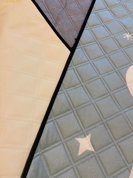 Borny Quilted Waterproof Mats You Are My Star Gray | The Nest Attachment Parenting Hub