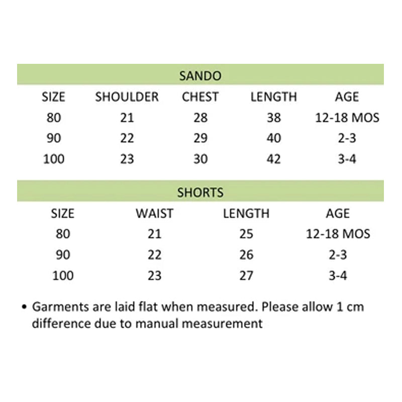 Yoji Sando and Shorts Set Green Solid | The Nest Attachment Parenting Hub