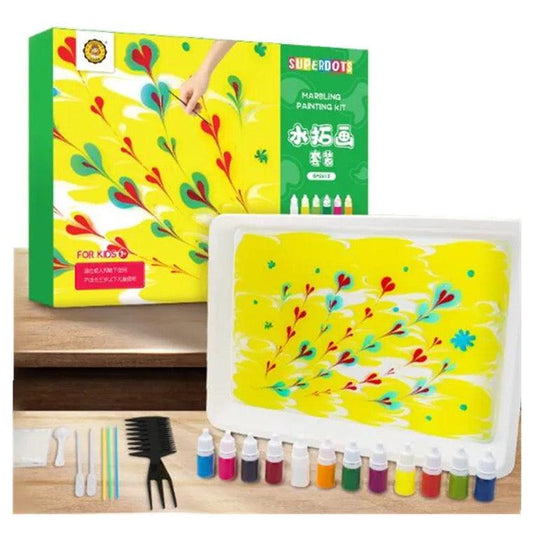 Age - 3+ Years  Mideer – Marbling Paint Kit