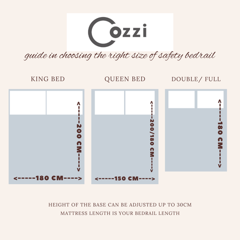 Cozzi Safety Bedrails 1.8m | The Nest Attachment Parenting Hub