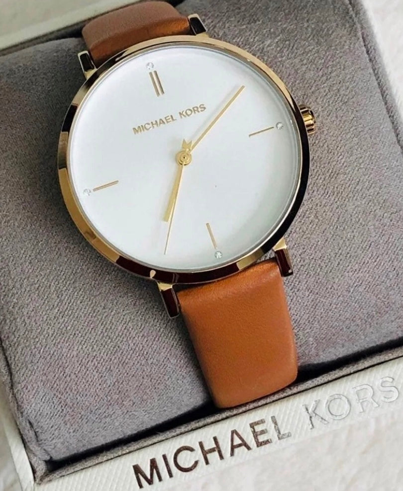 NWT MICHAEL KORS Jayne ThreeHand Blush Watch MK7130 100 Authentic  eBay