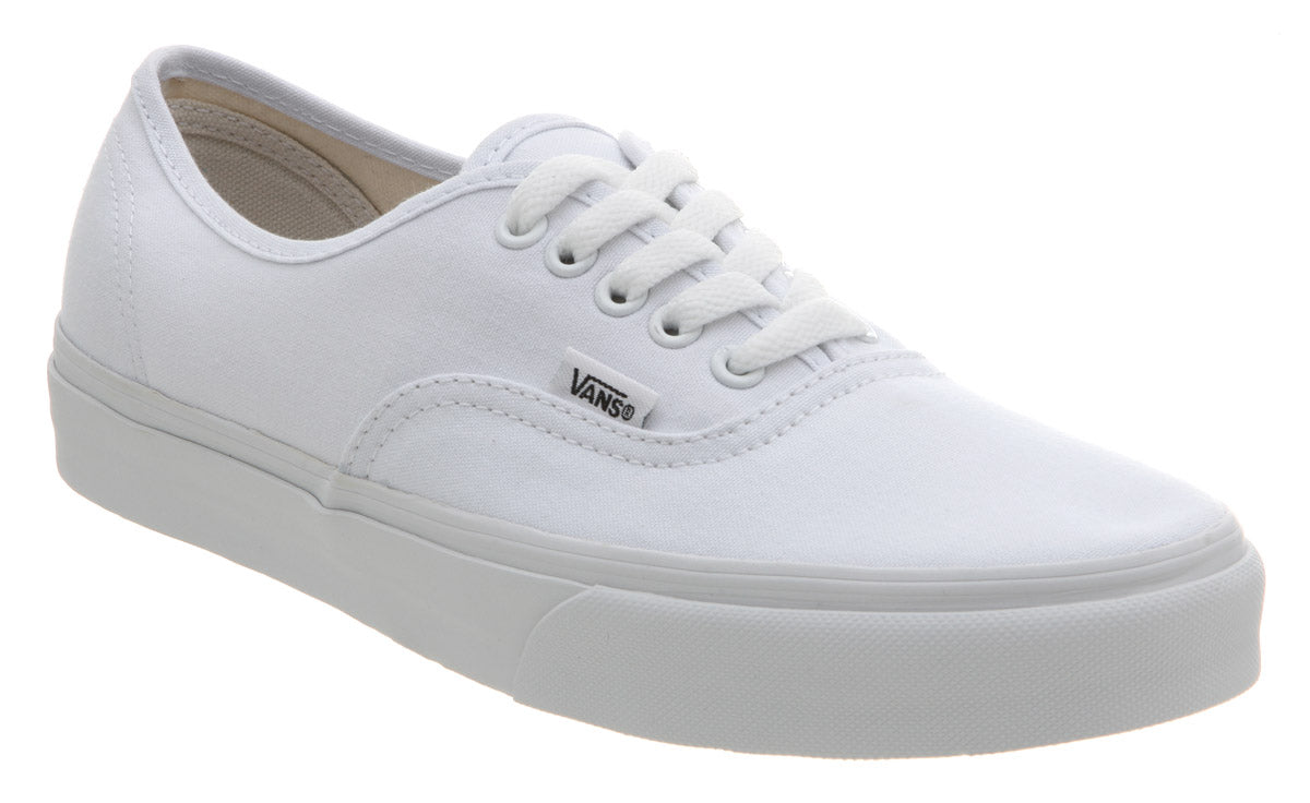 Sneakers - Authentic VANS True White Canvas Sneakers - Size 9 was sold ...