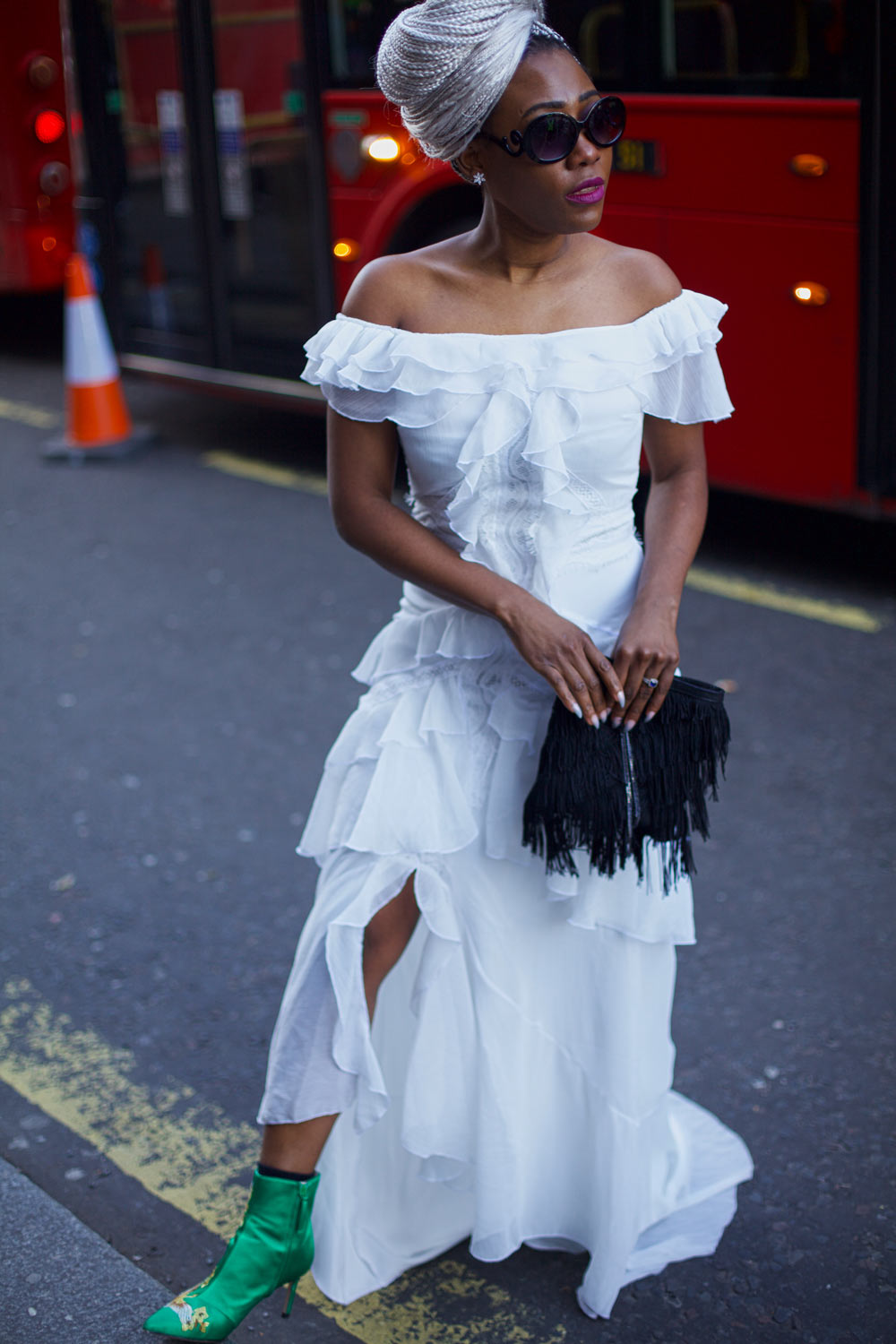 Miista Street Style from London Fashion Week 2018