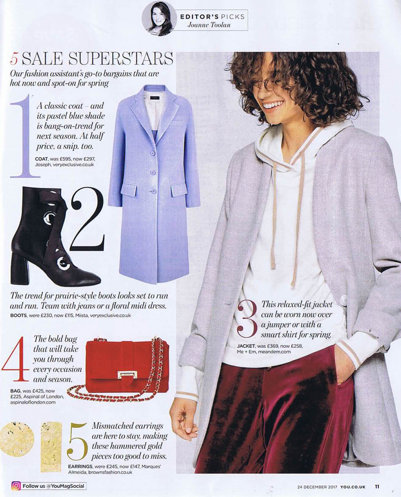 Alycia Boot by Miista featured in You Magazine 