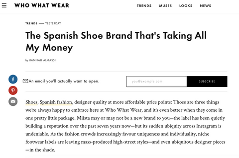 The Spanish Shoe Brand That's Taking All My Money Who What Wear featuring Miista