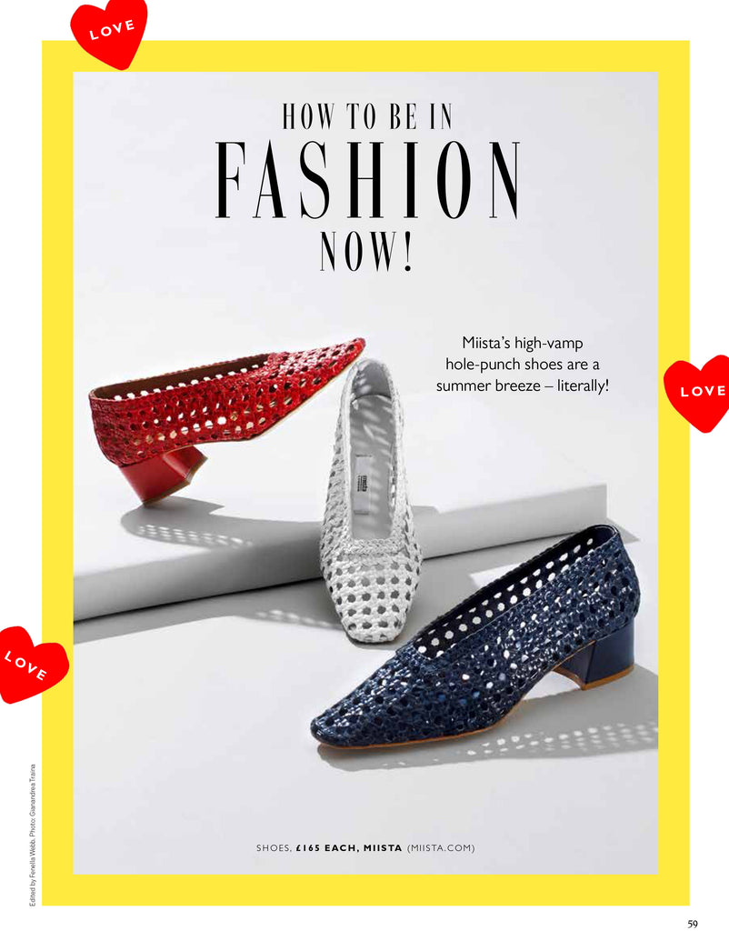 Miista Taissa Heels in Grazia magazine