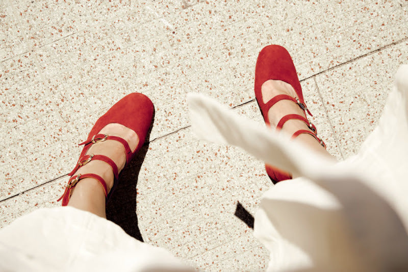 mary jane shoes miista miistashoes red suede 