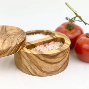 Salt Cellar Double - The Natural Olive 