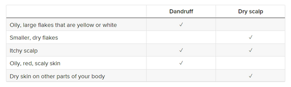 Comparison of Dandruff vs. Dry Scalp Conditions