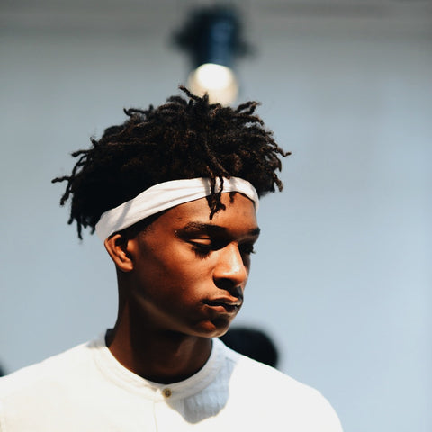 Black men models natural hair New York fashion week 