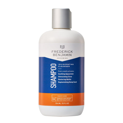 Invigorating Cleanser Shampoo by Frederick Benjamin Grooming is one of the best shampoos for 360 waves.