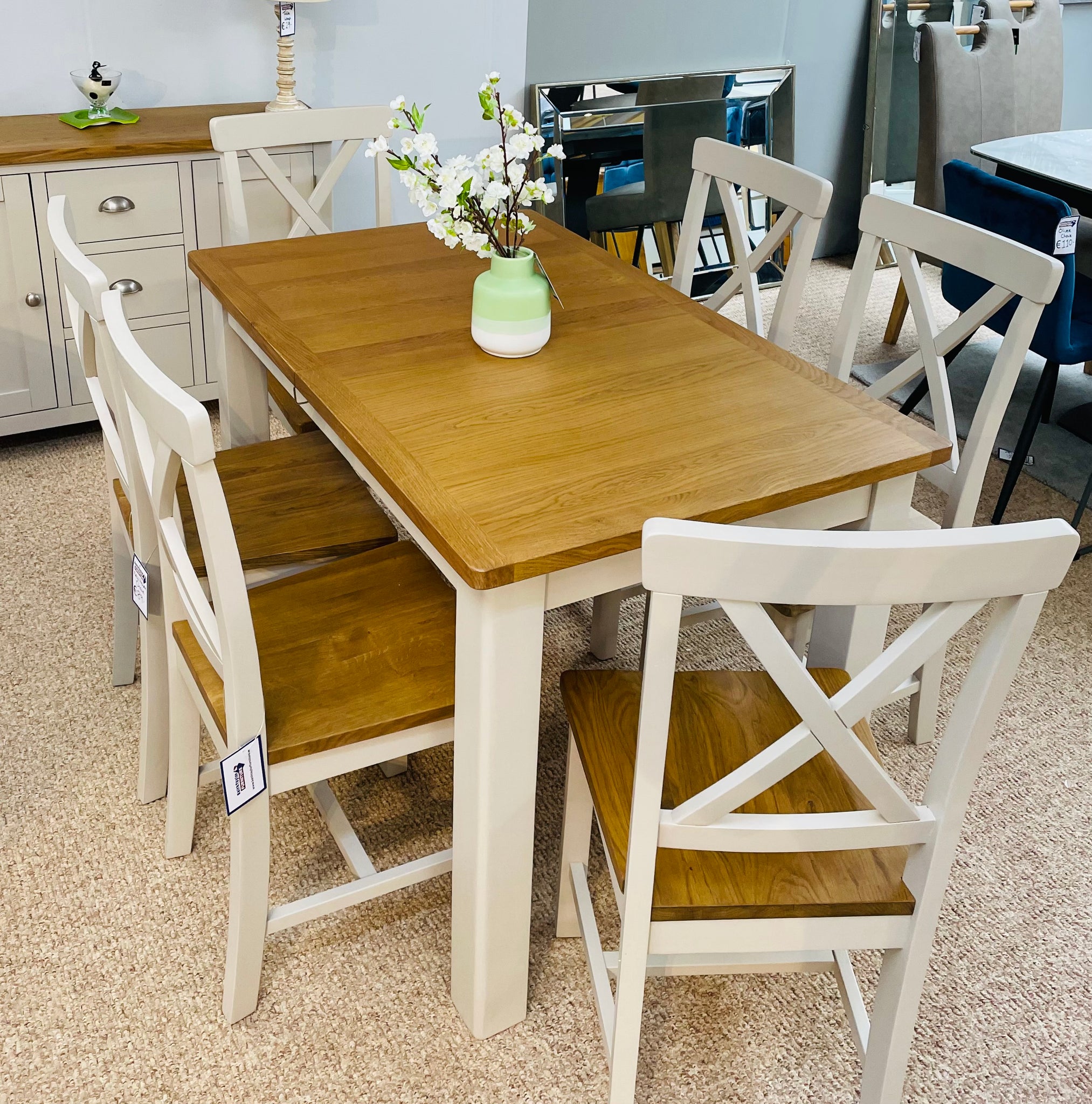 newhaven 6 seater dining table