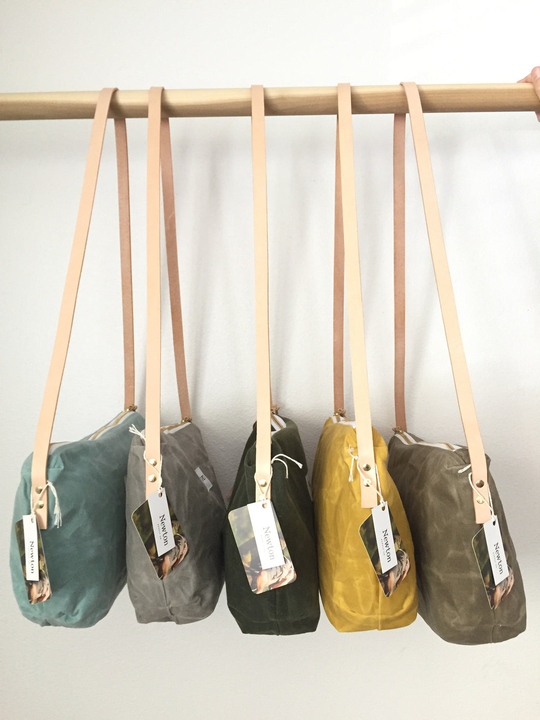 waxed canvas crossbody bag