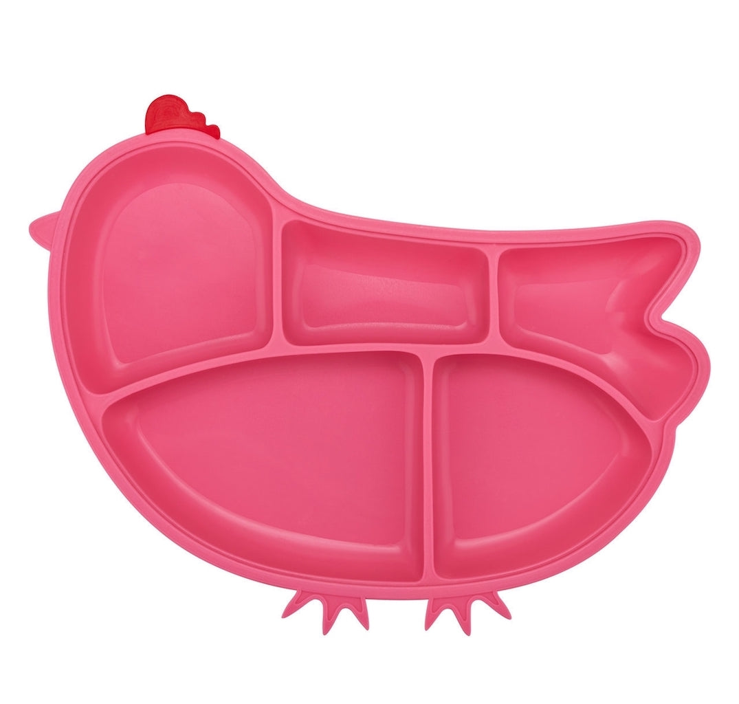 Innobaby, Silicone Suction Divided Plate Chicken