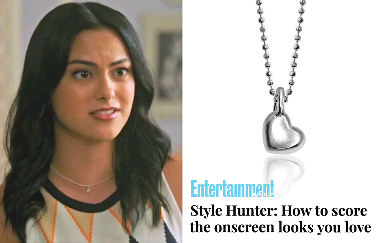 Entertainment Weekly – Style Hunter: How to score the onscreen looks you love :: Camila Mendes wearing Alex Woo Mini Addition Heart in Riverdale