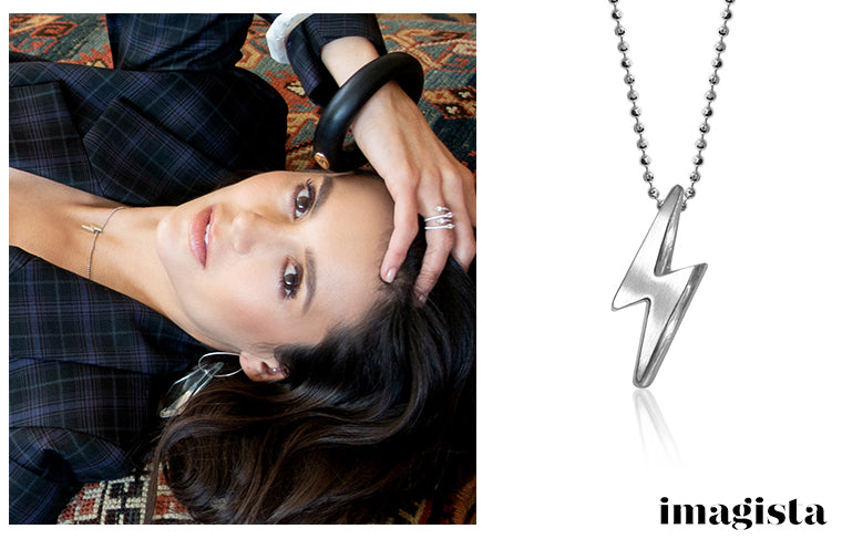 Nina Dobrev wearing Alex Woo Little Rock Star Lightning Bolt in Imagista Magazine, Issue 8