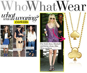 Taylor Momsen wearing Alex Woo's Little Vegas Spade and Little Big Vegas Club!