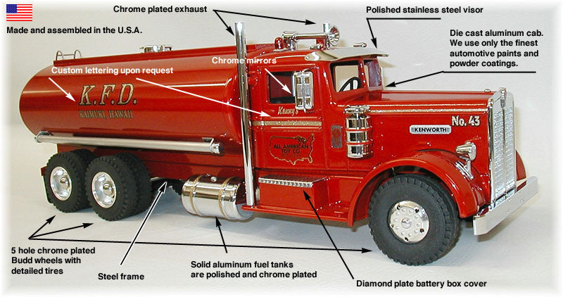 steel fire truck toy