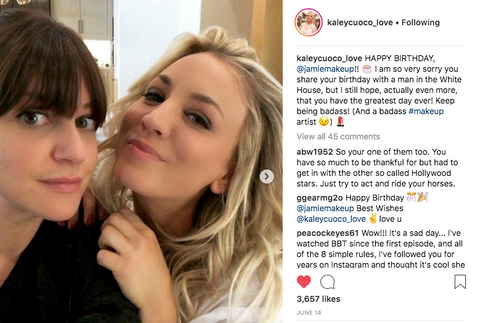 Kaley Cuoco & fabulous makeup artist @JamieMakeup