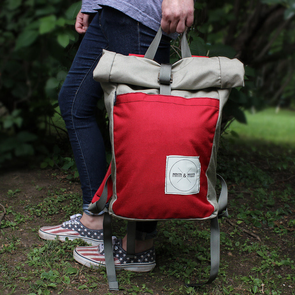 Mini Knappsack rolltop backpack | Mntn & Moon X Buck Products