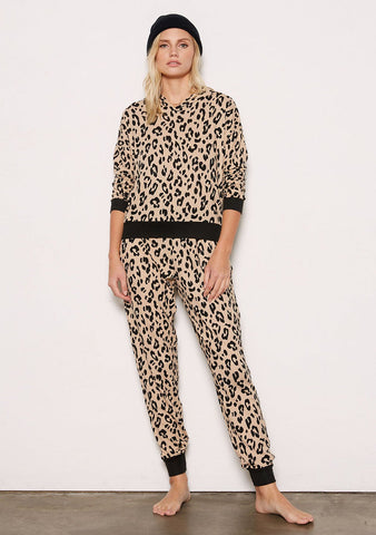  leopard print loungewear set