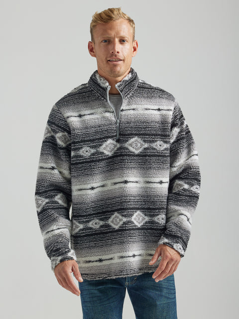 Men's Wrangler 1/4 Zip Sherpa Pullover #112318250X | High Country Western  Wear