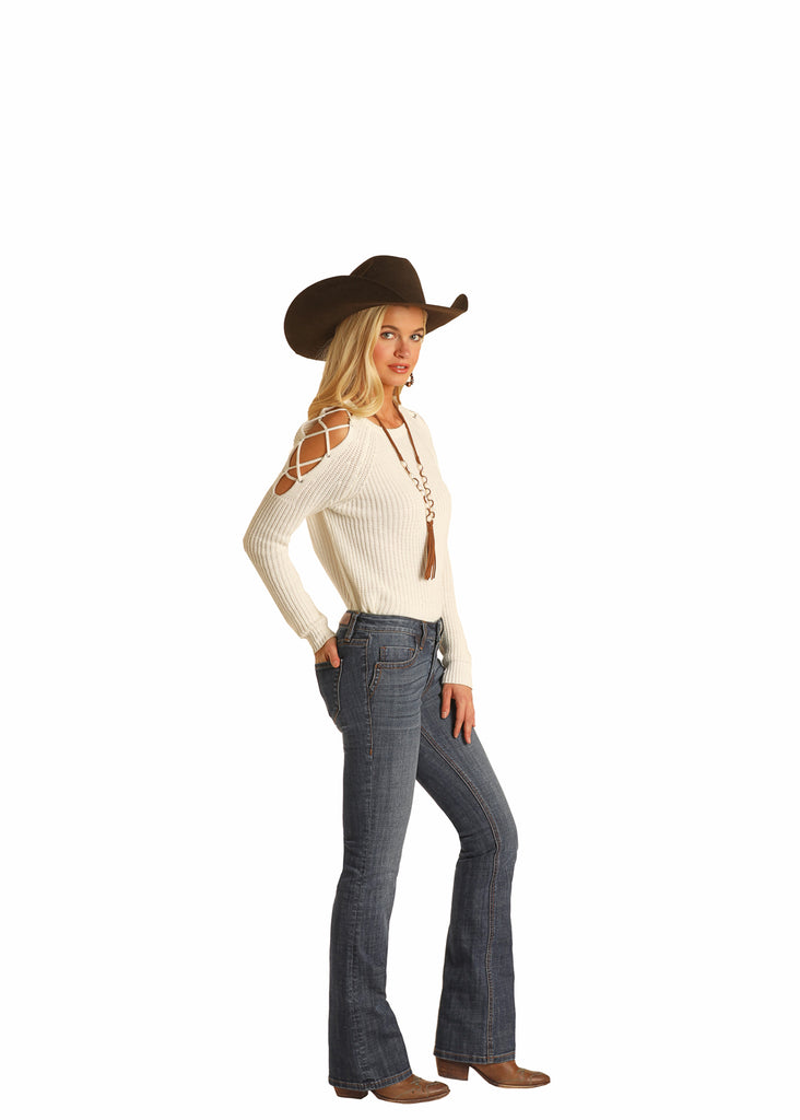 Women's Rock & Roll Cowgirl Mid-Rise Jean #W1-9775