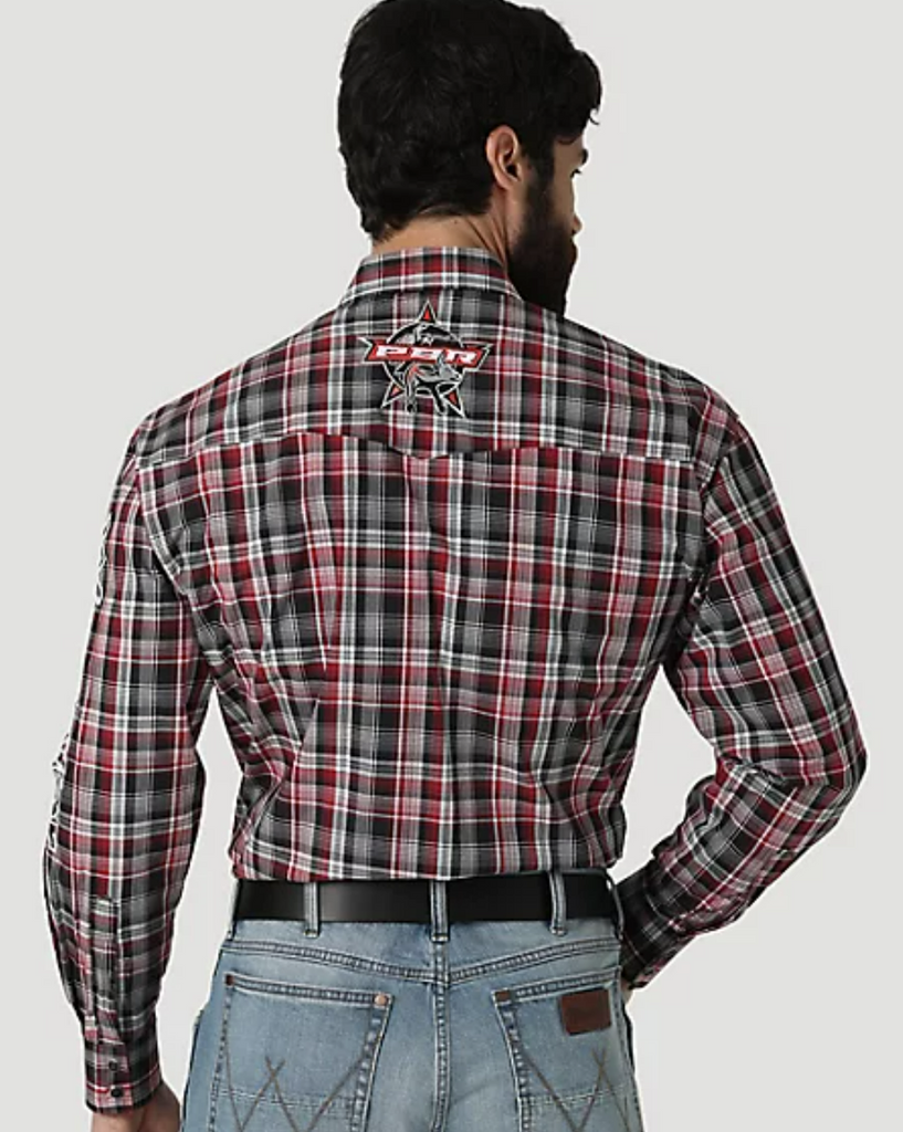 Men's Wrangler PBR Logo Snap Front Shirt #112317135 | High Country Western  Wear