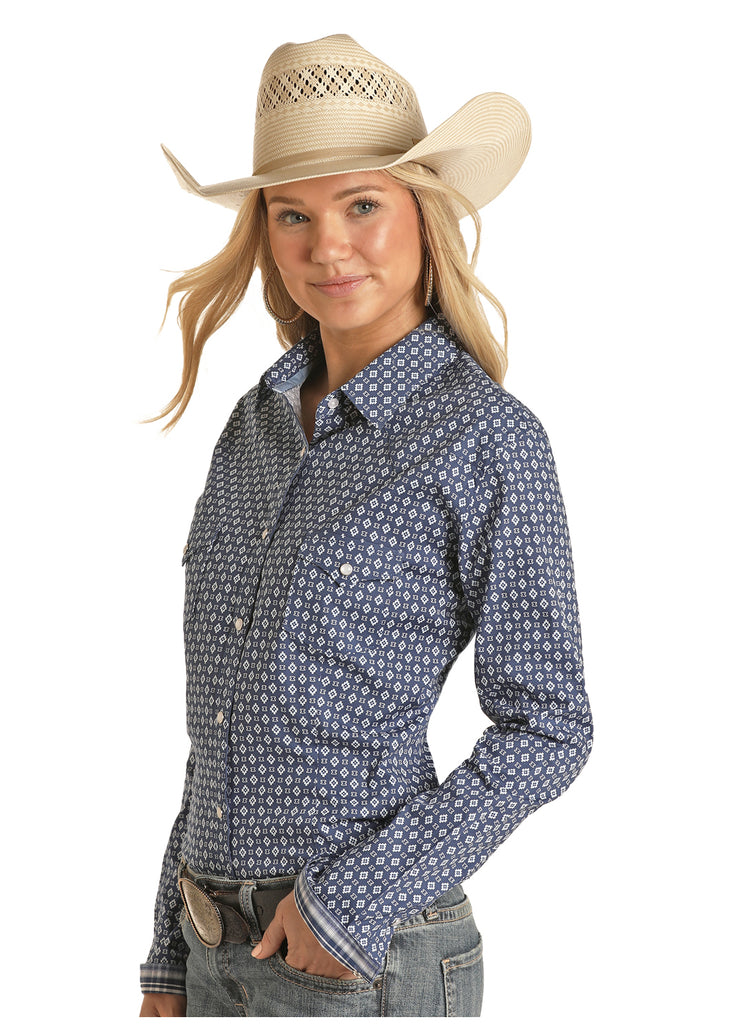 Ariat Women's Annette Floral Print Long Sleeve Snap Western Shirt