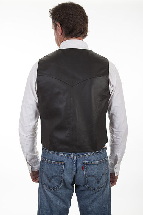 Drover Concealed Carry Leather Vest by Wyoming Traders