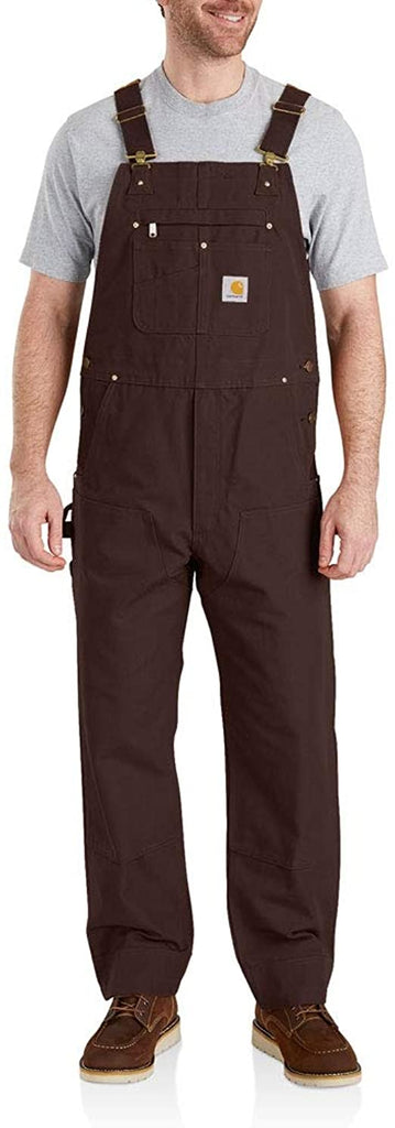 Carhartt Men's Relaxed Fit Duck Bib Overall (48x34 Dark Brown)